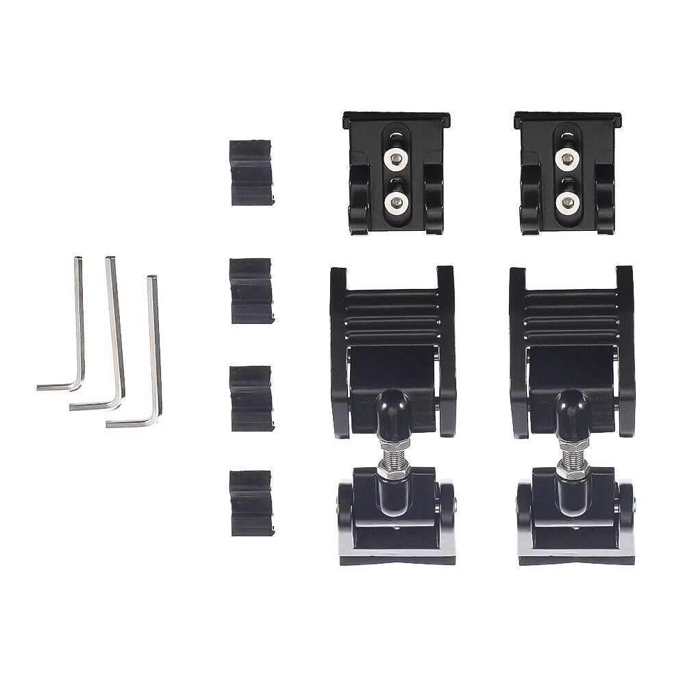 Paddsun 2x Hood Latch Locking Hood Catch For 2007-2018 Jeep Wrangler JK JKU Black