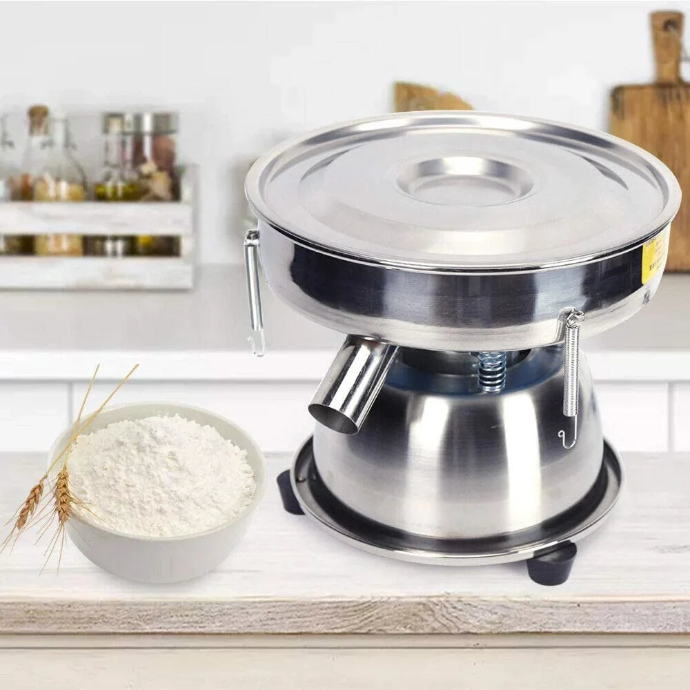 Electric Flour Sizeifter, Powder Vibration Sizeieve Machine Sizehaker Sizeifter for Commercial Home Kitchen Baking