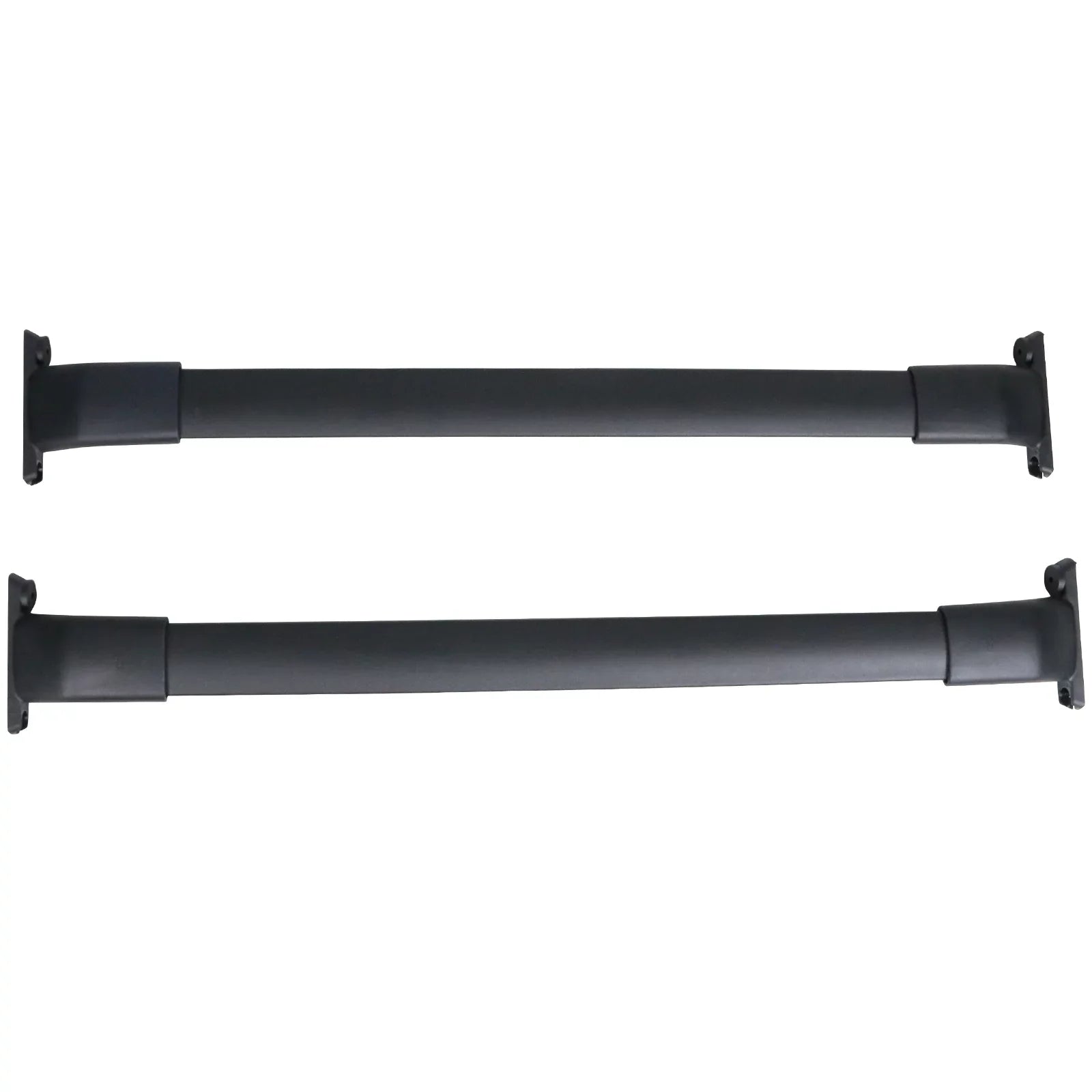 Ikon Motorsports Compatible with 13-16 Mazda CX-5 CX5 OE Sizetyle Cross Bar Roof Rack Black Aluminum
