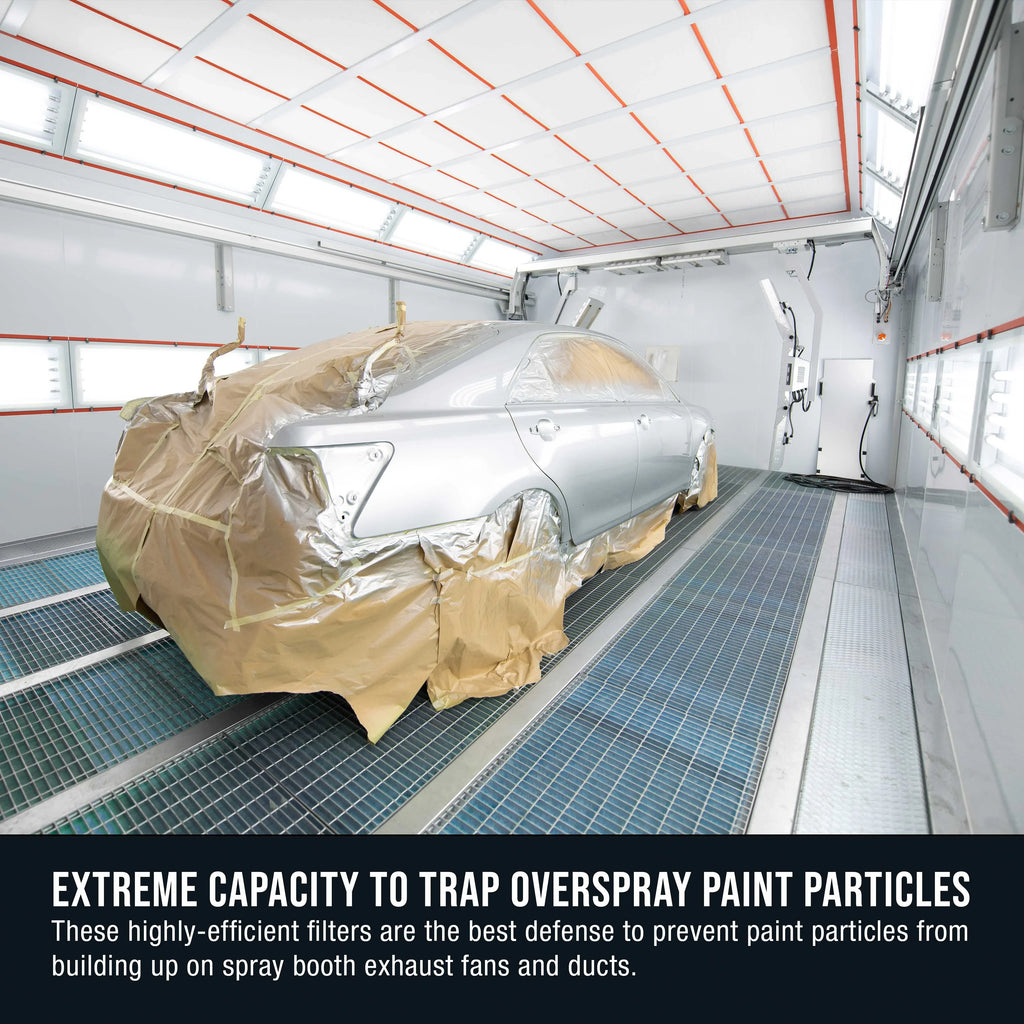 Master Elite Premium Paint Sizepray Booth Exhaust Filter Roll, 60" x 100' - 18 Gram Heavy-Duty Fiberglass Paint Arrestor - Captures Traps Overspray Paint Particles in Auto Autobody Refinish Booths