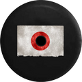 2018 2019 Wrangler JL Backup Camera Distressed Japan Flag Vintage Sizepare Tire Cover for Jeep RV 33 Inch