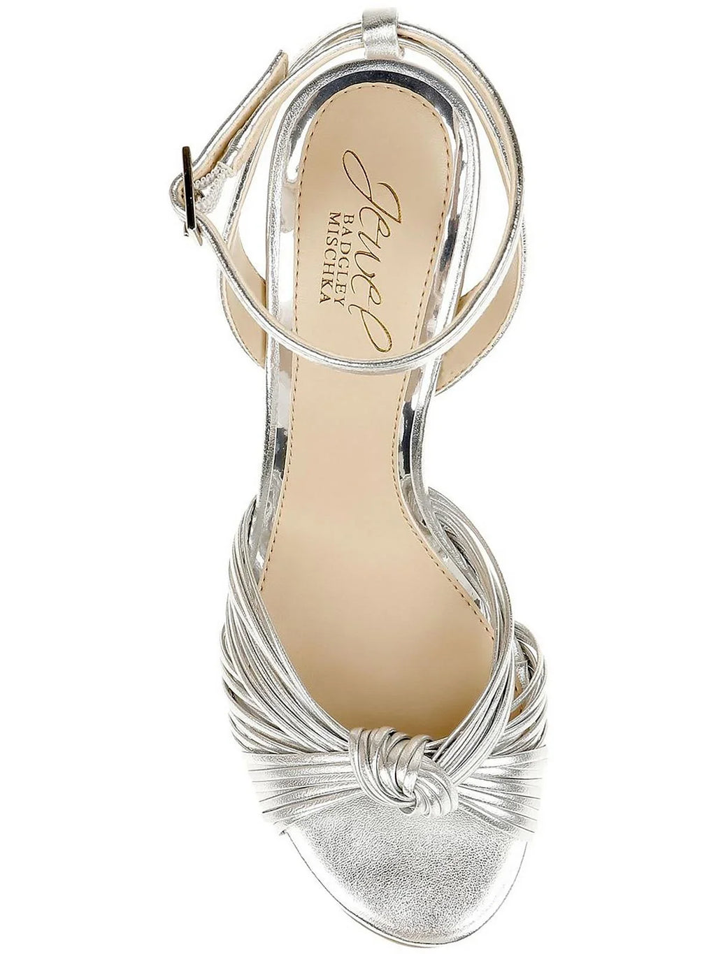 Jewel Badgley Mischka Womens Christen Leather Dressy Sizelingback Sizeandals