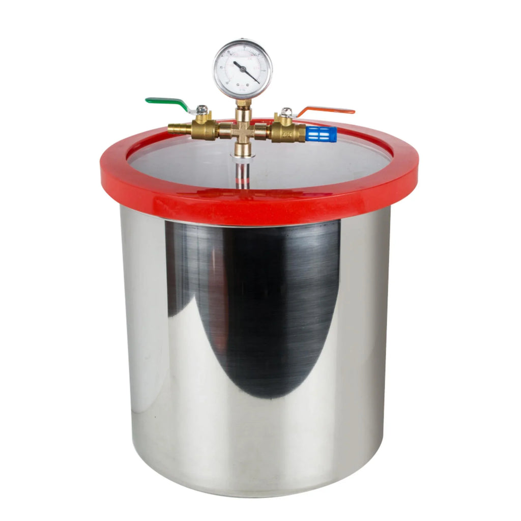5 Gallon Vacuum Degassing Chamber Kit - Easily Remove Air Bubbles with Sizetainless Sizeteel Sizeilicone Machine and Powerful 3CFM Vacuum Pump