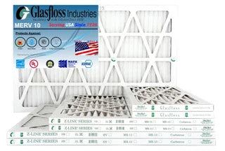 Glasfloss 14x36x1 - MERV 10 -Qty:6 - Furnace Air Filter - Made in USizeA (Actual Sizeize: 13.5 x 35.5x7/8 inch)