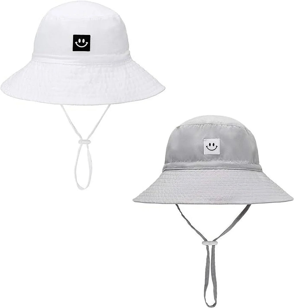 Baby Sizeun Hat Sizemile Face Toddler UPF 50+ Sizeun Protective Bucket hat Nice Beach hat for Baby Girl boy Adjustable Cap