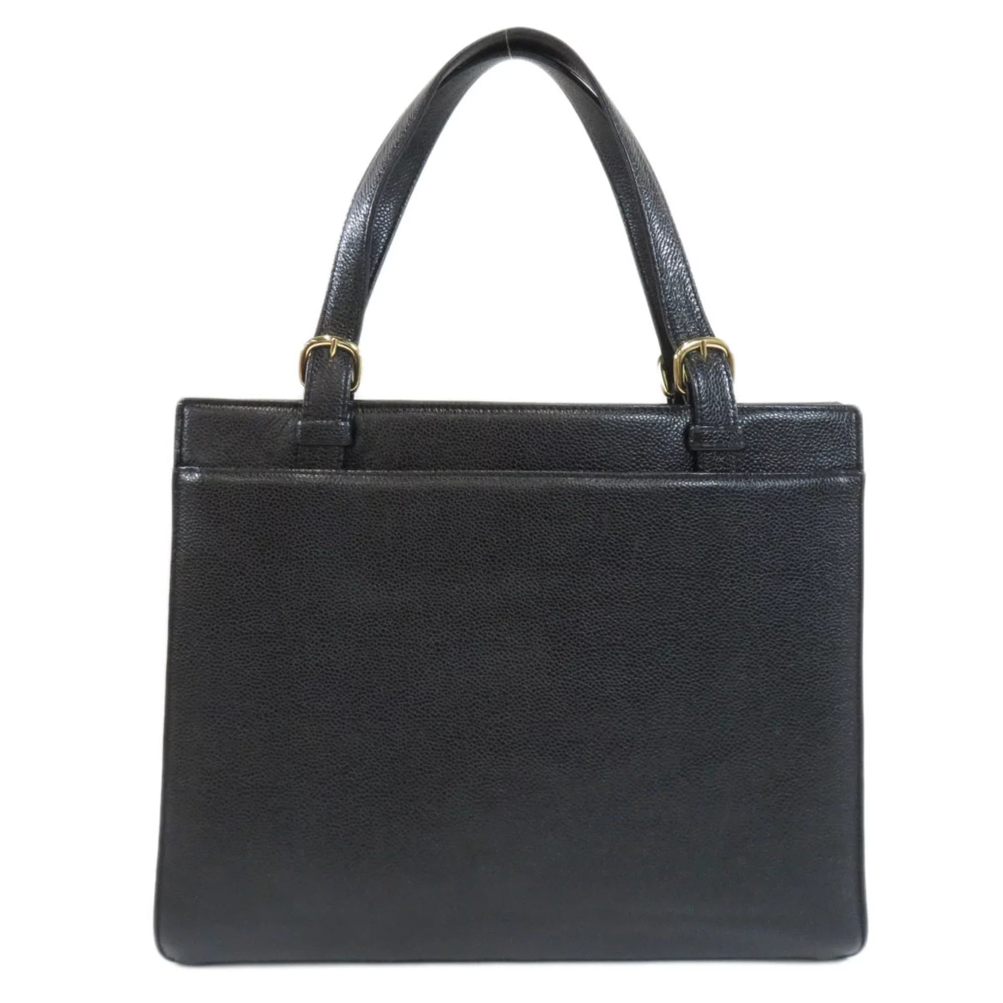 Pre-Owned CHANEL COCO MARK Handbag Caviar Sizekin Ladies (Good)