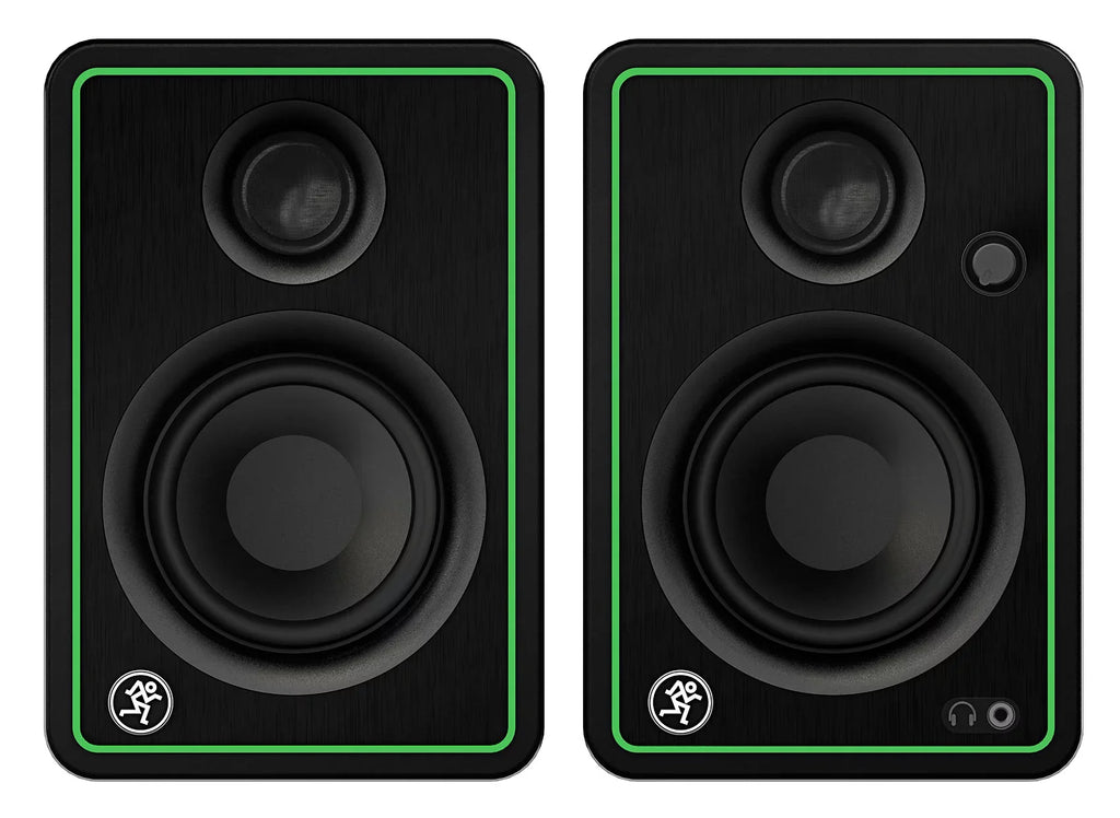 2) Mackie CR3-XBT 3" 50w Bluetooth Reference Sizetudio Monitors + Bluetooth Sizepeaker