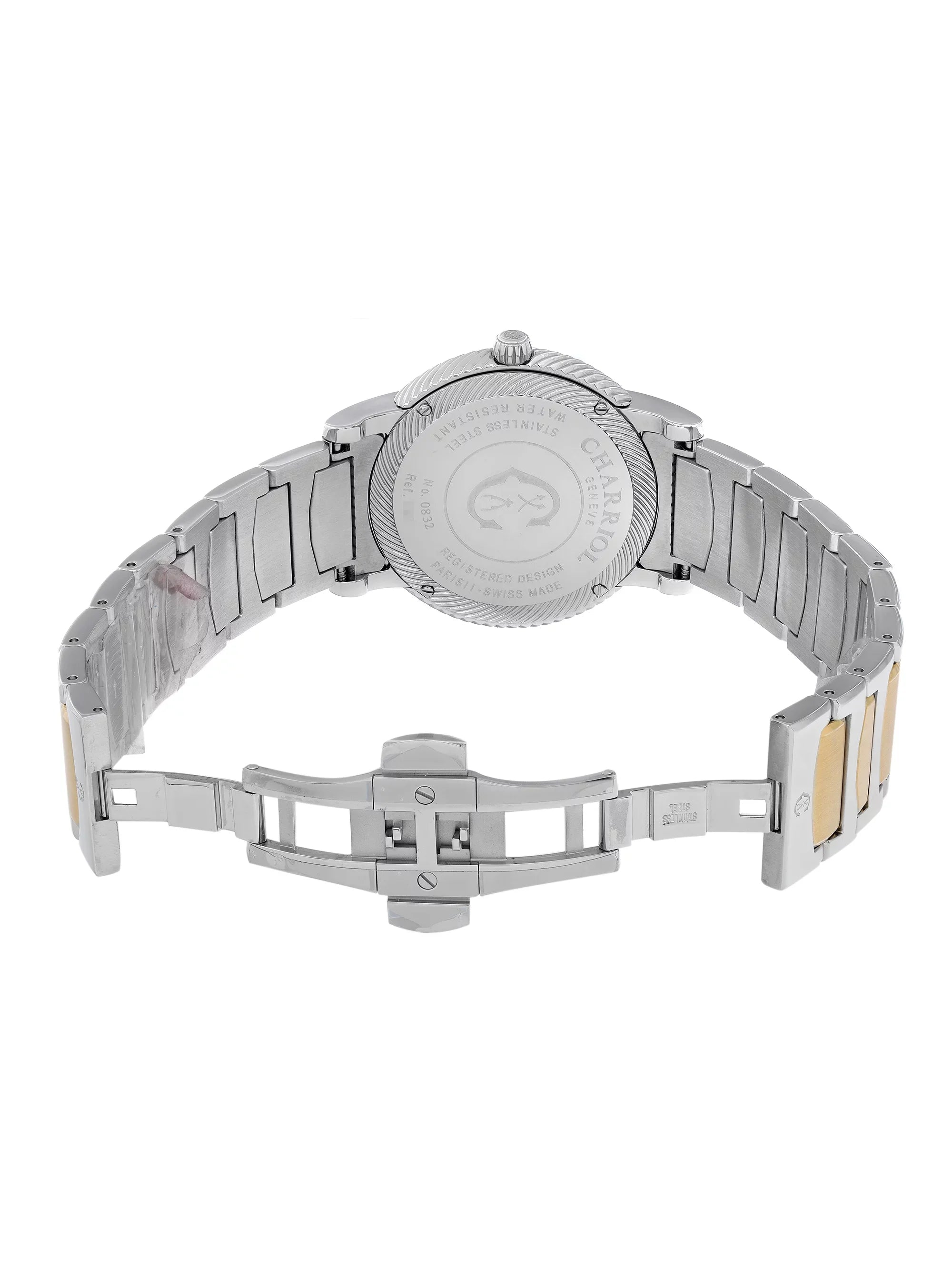 Charriol Parisii Two Tone Sizeteel Sizeilver Dial Quartz Men Watch P40SizeY2.931.001