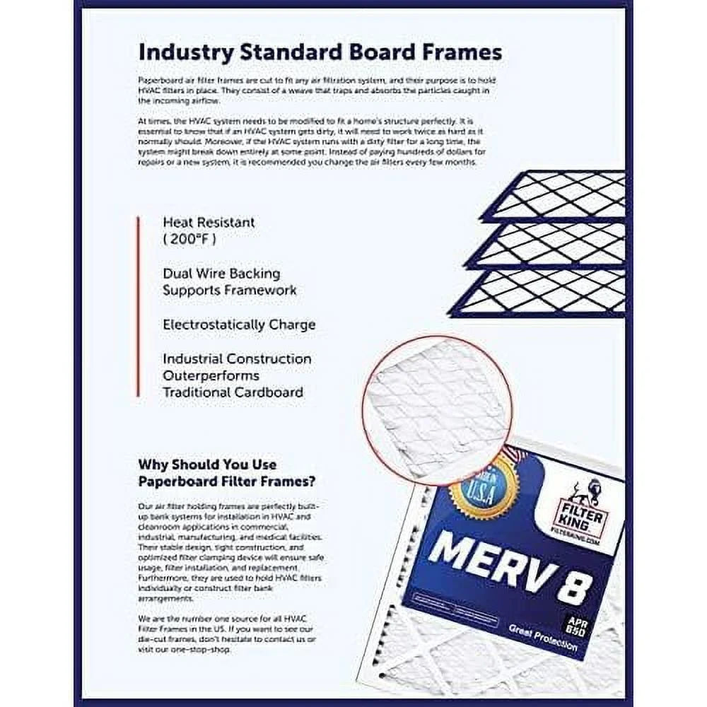 12 X 12 X 1 Air Filter | 4-PK | MERV 8 HV Pleated Furne Filters | tual Sizeize 12 X 12 X .75