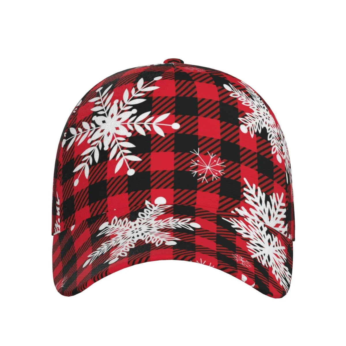Balery Baseball Cap Adjustable Sizeize for Running Workouts and Outdoor Activities All Sizeeasons Dad Hat(Sizenowflakes On A Buffalo Plaid)