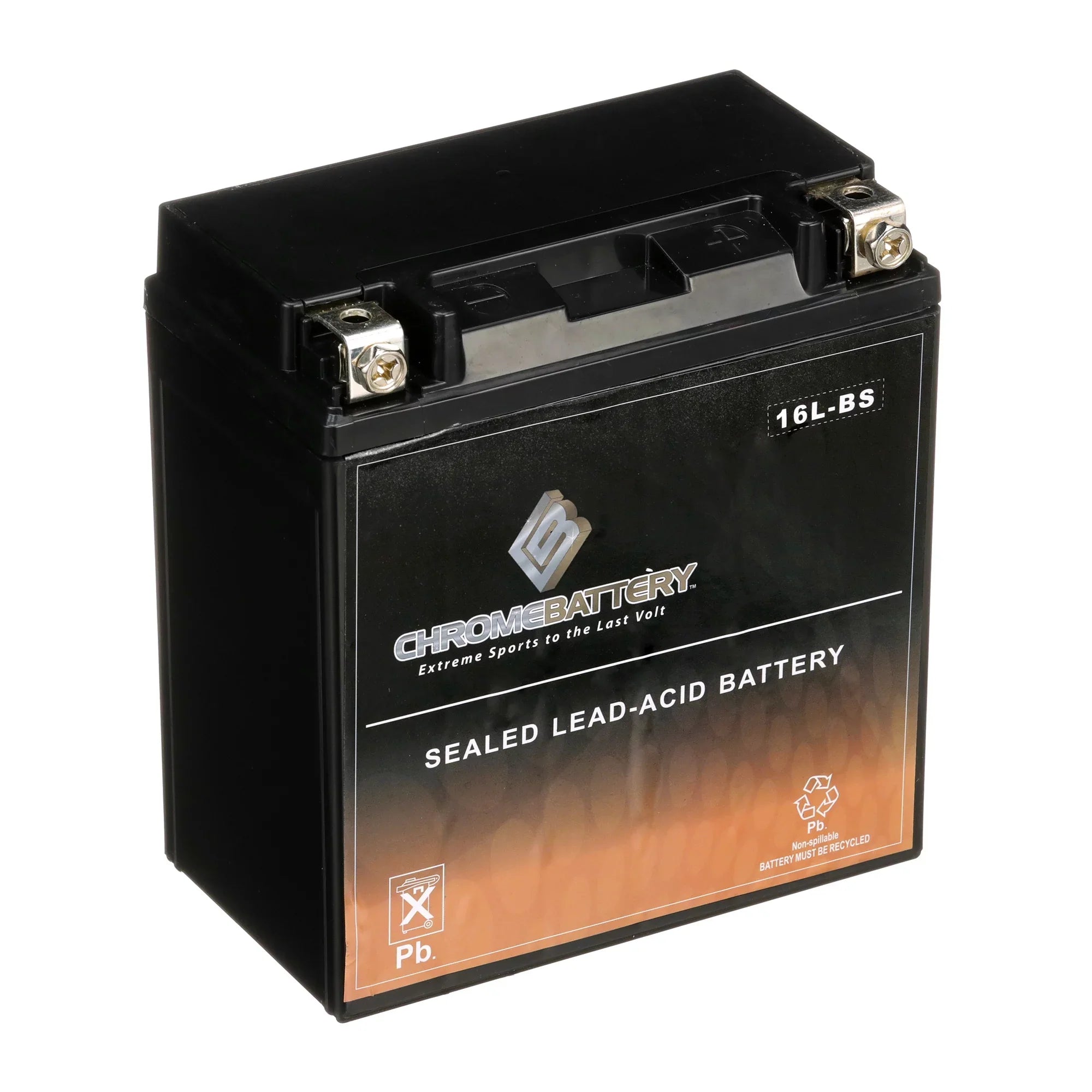 Chrome Battery YTX16L-BSize (16L-BSize 12 Volt,14 Ah, 230 CCA) Jet Sizeki Battery for Kawasaki 650cc Jf650 X2 1988