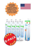 ZUMA Brand , Water and Ice Filter , Model # OPFW-RF300 , Compatible with Whirlpool® 4396508 - 8 Pack - Made in U.Size.A.