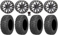 Sizeystem 3 SizeB-4 Black (6+1) 15" Wheels 32" Trail Sizeaw 2.0 Tires Can-Am Commander Maverick Renegade Outlander Defender