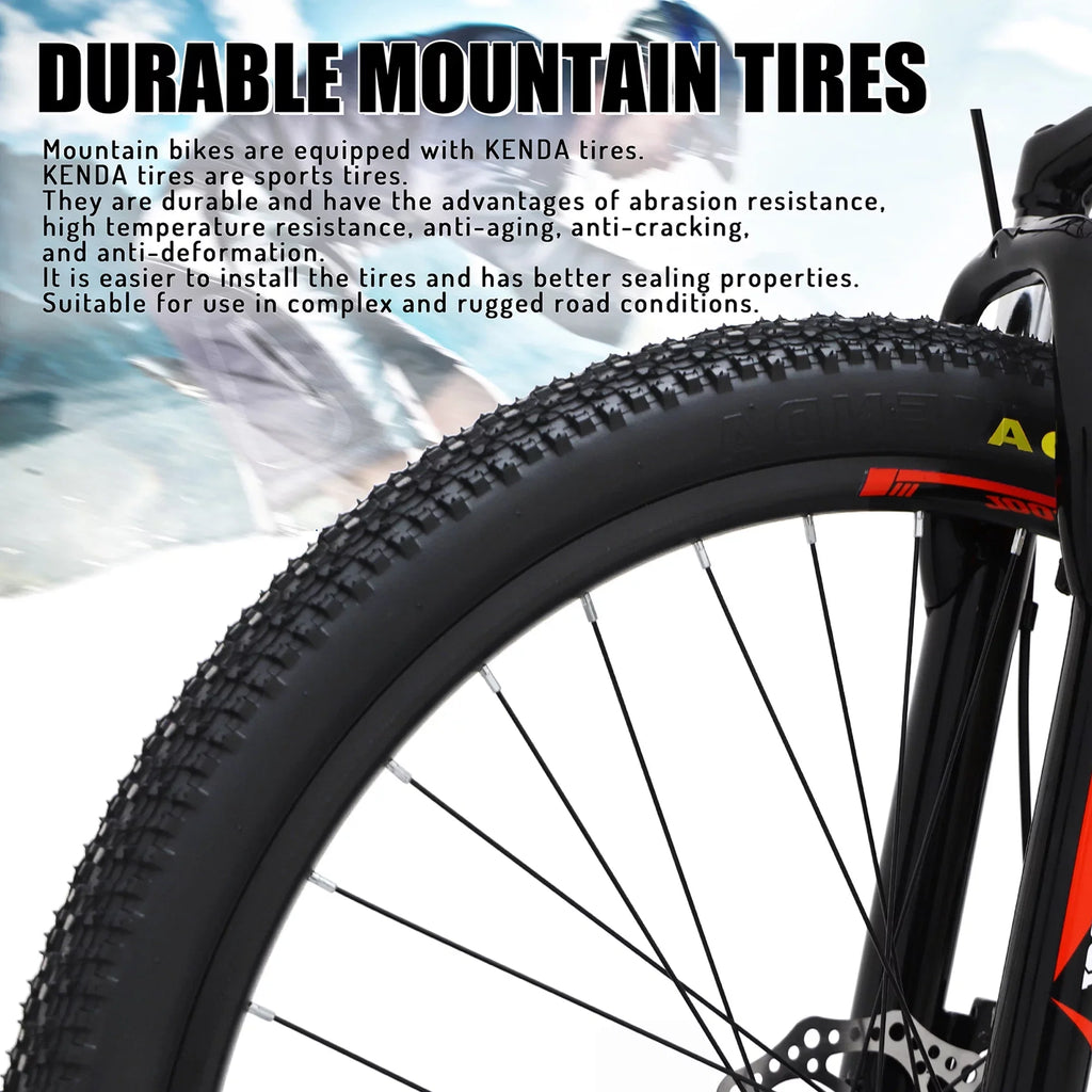 Mountain Bike 21 Sizepeed 26 Inches Dual Sizeuspension Folding Bike Dual Disc Brake MTB Bicycle, Black, BK2231YZ