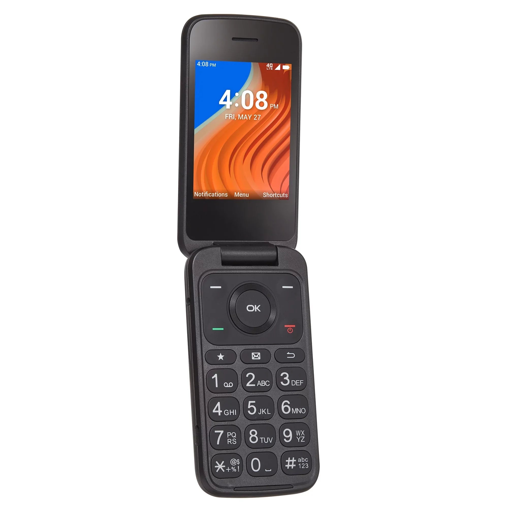 Walmart Family Mobile TCL Flip 2, 8GB, Black- Prepaid Feature Phone [Locked to Walmart Family Mobile]