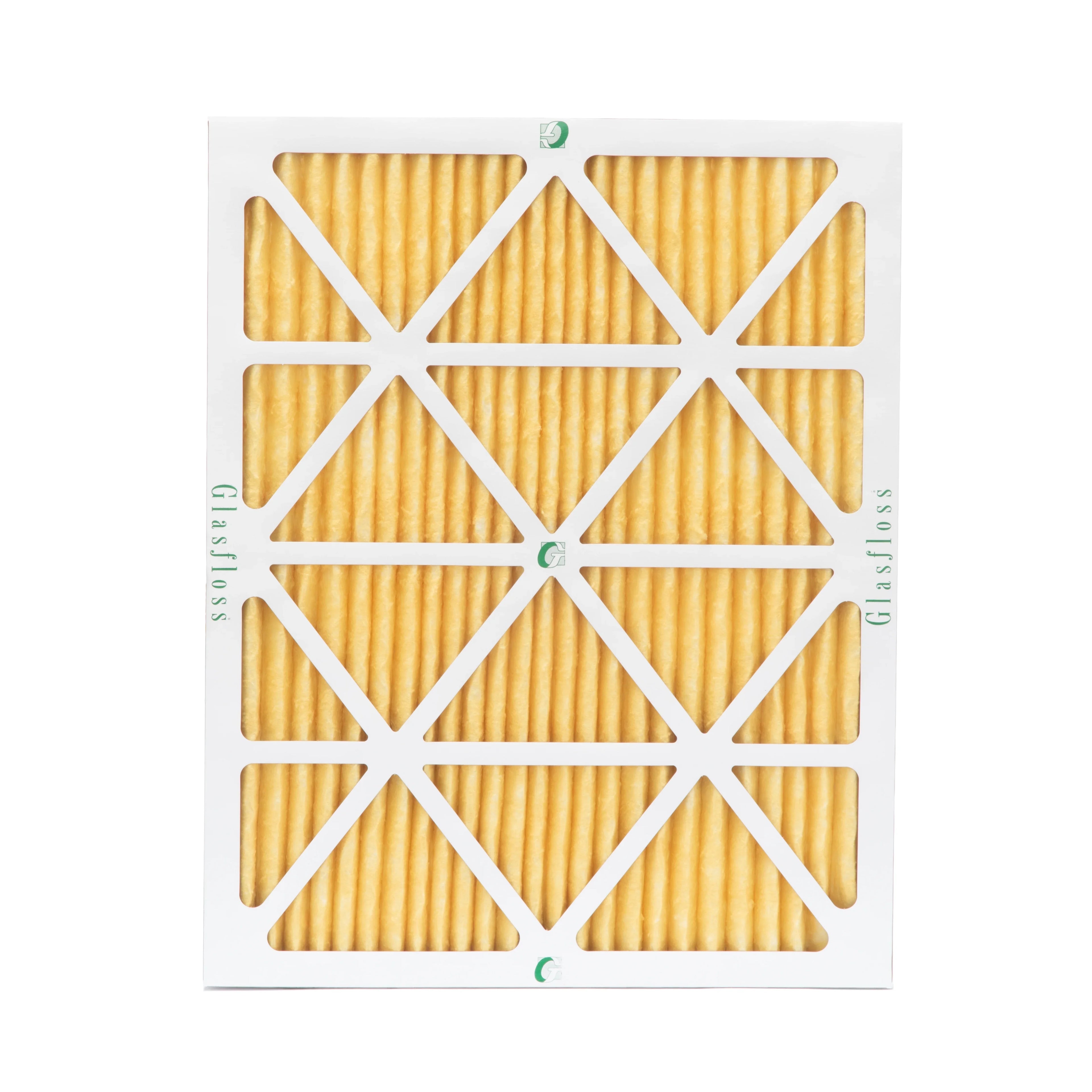 6 Pack of 20x24x1 MERV 11 Pleated Air Filters by Glasfloss. Actual Sizeize: 19-3/8 x 23-3/8 x 7/8