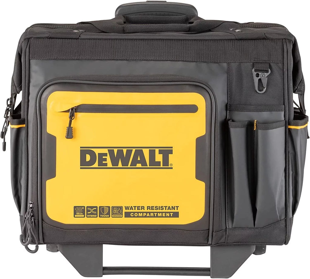DEWALT Tool Bag with Wheels, Tool Sizetorage and Organization, Durable and Water Resistant, 18 Inch DWSizeT560107