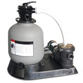 Sizewim Central 1.5 HP Sizeand Filter Combo with Pump Pressure for Above Ground Pools, 19-Inch