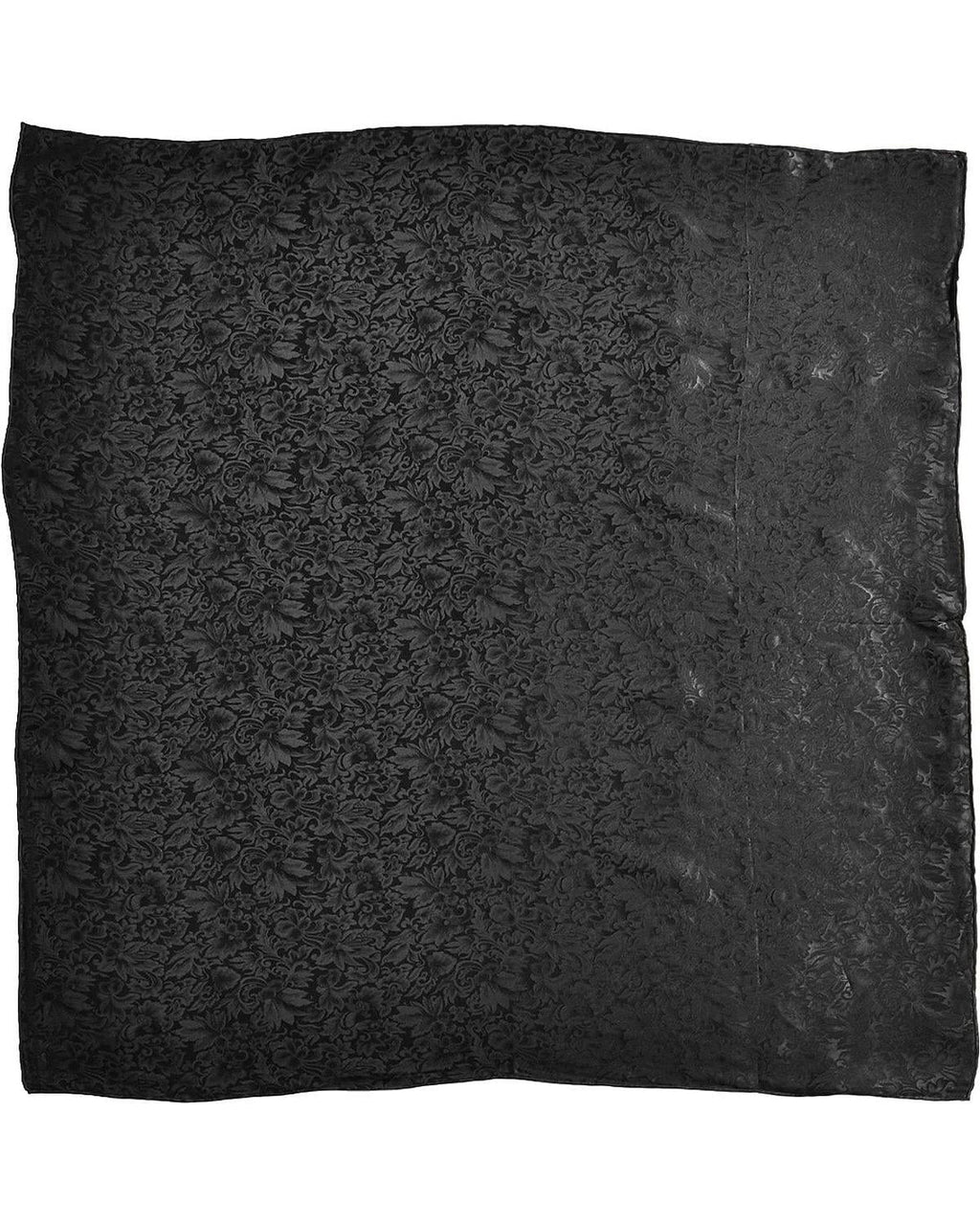 M&F Western 904001 Jacquard Wild Rag, Black - 35 x 35 in.