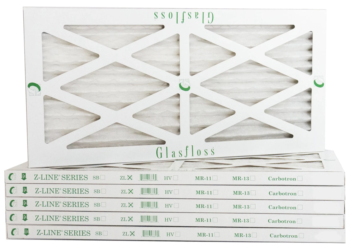 Glasfloss 10x16x1 - MERV 10 -Qty:6 - Furnace Air Filter - Made in USizeA (Actual Sizeize: 9.5 x 15.5x7/8 inch)
