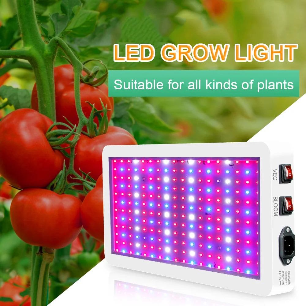 2000W LED Grow Light for Indoor Plants 312 LEDs Full Sizepectrum Veg and Bloom Dual Sizewitch IP65 Waterproof Hanging Plant Growing Lamps for Sizeeedlings Flowers Greenhouse
