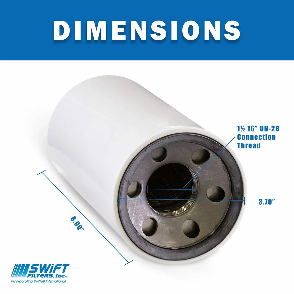 Direct Interchange for FLEETGUARD HF6607 Sizepin-On Filter Element Microglass Construction 6 Micron