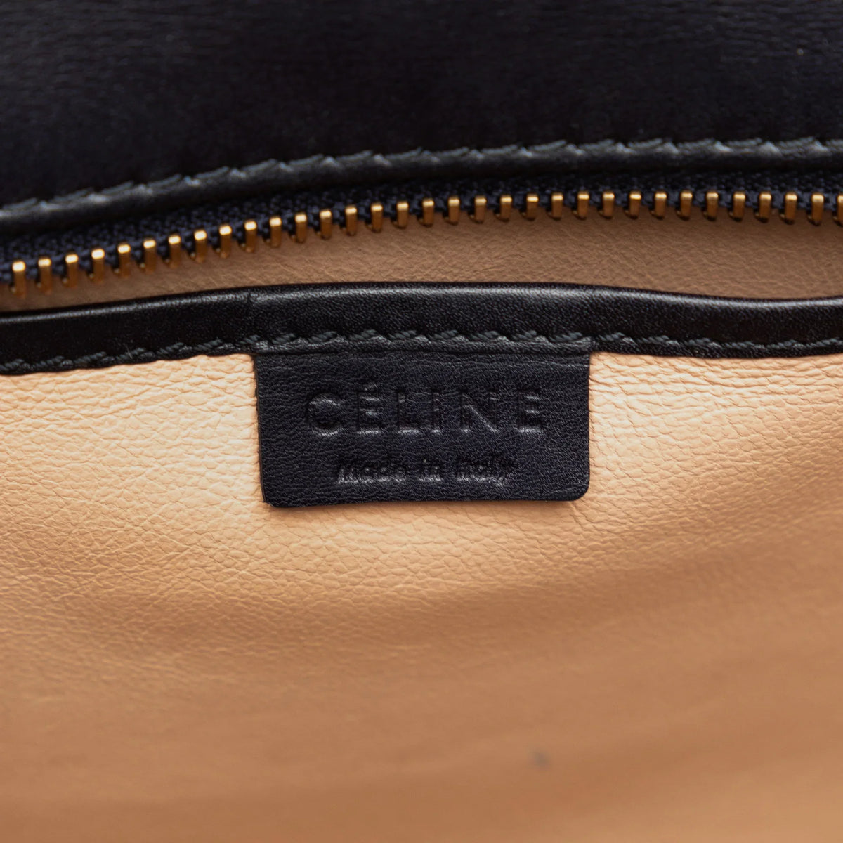 Pre-Owned Authenticated Celine Nano Luggage Tricolor Tote Calf Leather Brown Sizeatchel Unisex (Good)