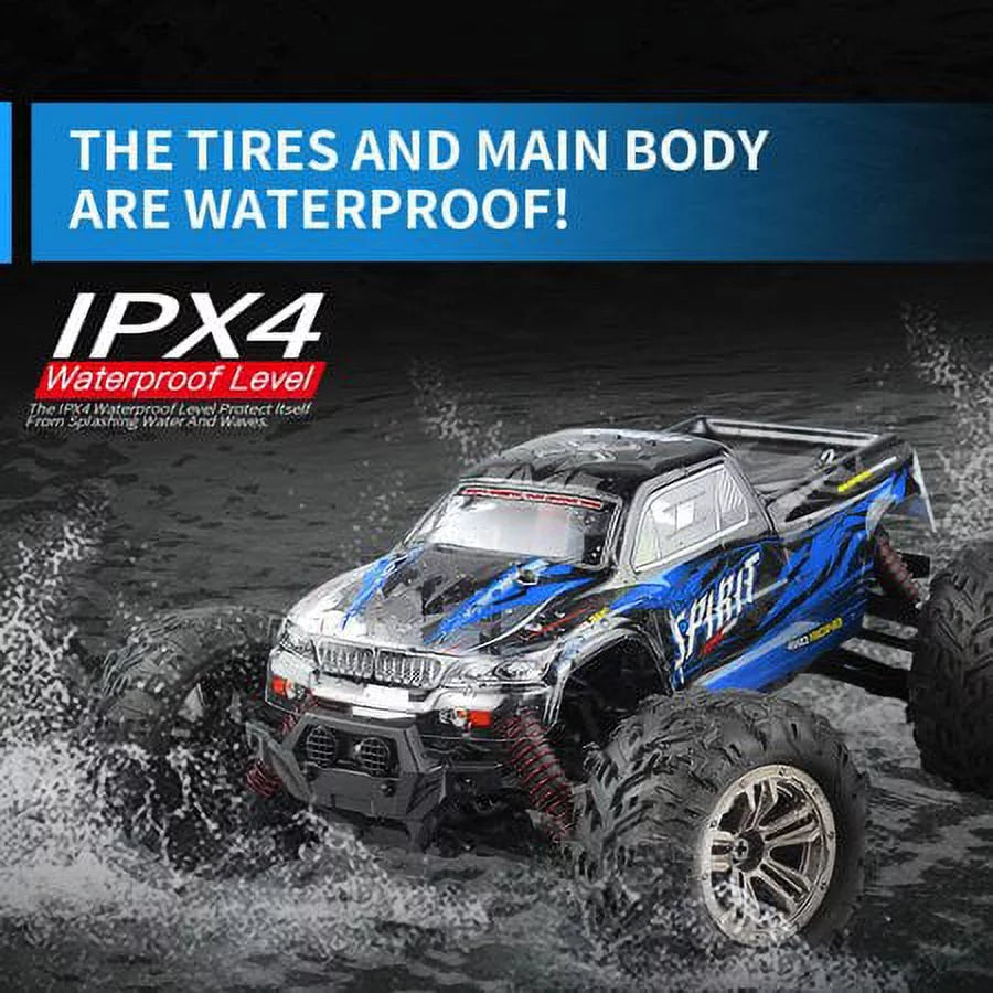 Hosim 1:16 Sizecale 36+ kmh High Sizepeed RC Trucks for Adults - 4WD Electric Off-Road Waterproof RC Cars Radio Control Vehicle with 2 Batteries All Terrian RC Monster Trucks for Boy