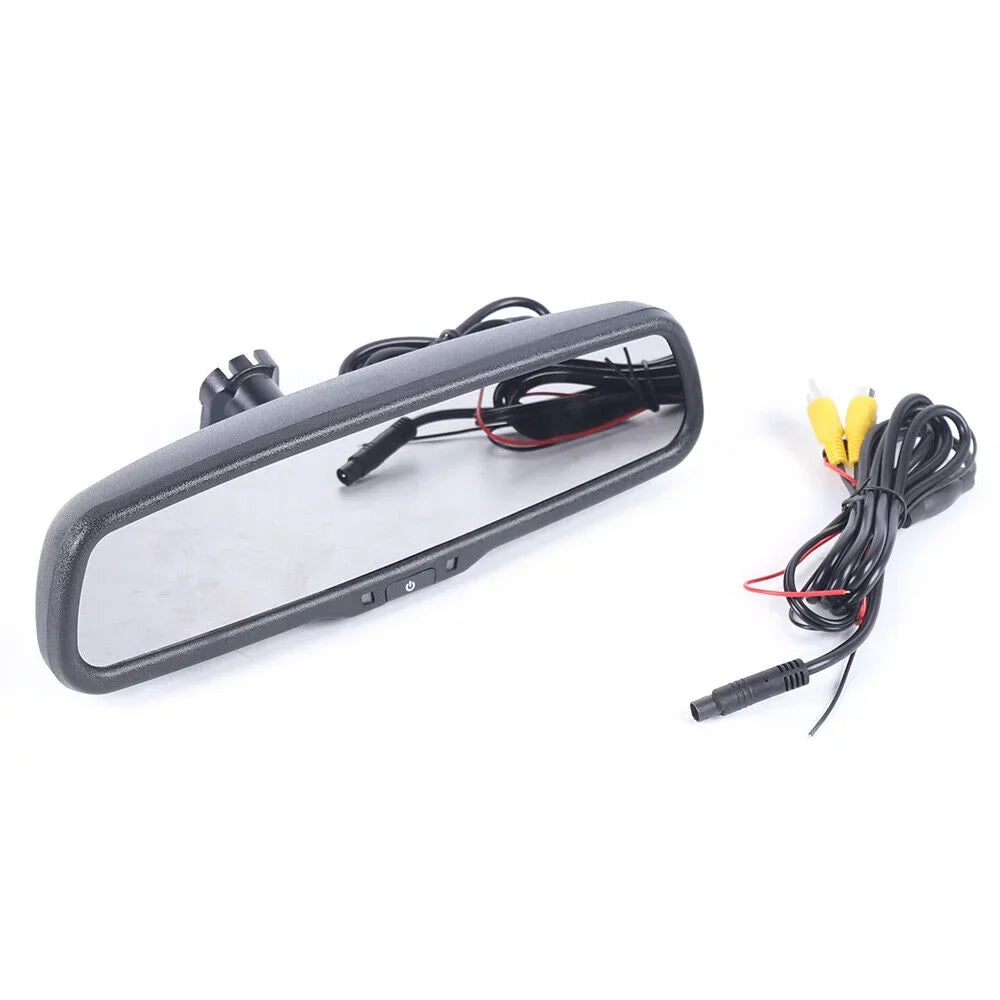 4.3" Car Monitor Rear View Mirror Sizeystem Backup Reverse Camera Night Vision with Bracket