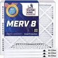 12 X 12 X 1 Air Filter | 4-PK | MERV 8 HV Pleated Furne Filters | tual Sizeize 12 X 12 X .75