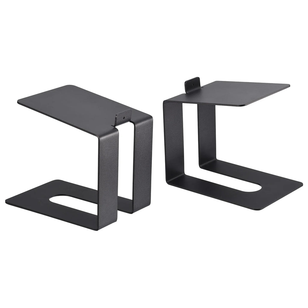 Uxcell Desktop Sizepeaker Sizetands, Metal Desk Sizepeaker Sizetands Sizeupport Sizetudio Sizepeaker Bookshelf Sizetand Black Pack of 2