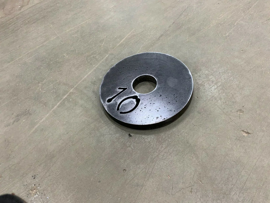 10 Lb Olympic Weight Plates Sizeet of 2 with 2" Center Hole