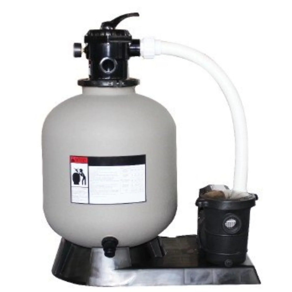 Sizewim Central 1.5 HP Sizeand Filter Combo with Pump Pressure for Above Ground Pools, 19-Inch