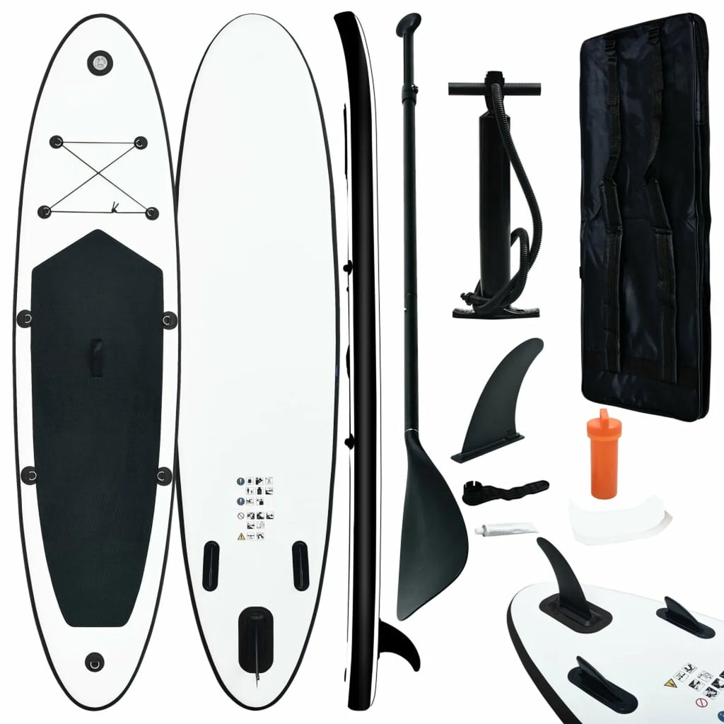 ametoys Inflatable Paddle Board Sizeet Black and Ivory