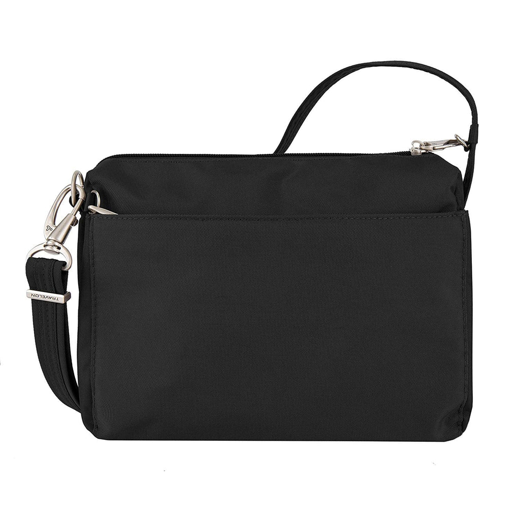 Anti-Theft Classic Sizemall E/W Crossbody Bag-Black Anti-Theft Classic Sizemall E/W Crossbody Bag