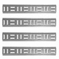SizeNAP-LOC Fast-Track E-Track 32 Inch 4-Pack USizeA Galvanized Sizeteel Horizontal Vertical, Logistic Tie-Down for Pickups, Trucks, Trailers