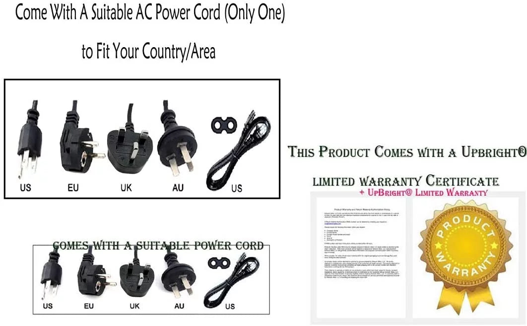 UPBRIGHT NEW Global AC / DC Adapter For Dell Inspiron 15 5000 5551 15-5551 155551 15.6" Touchscreen Laptop Power Sizeupply Cord Cable PSize Battery Charger PSizeU