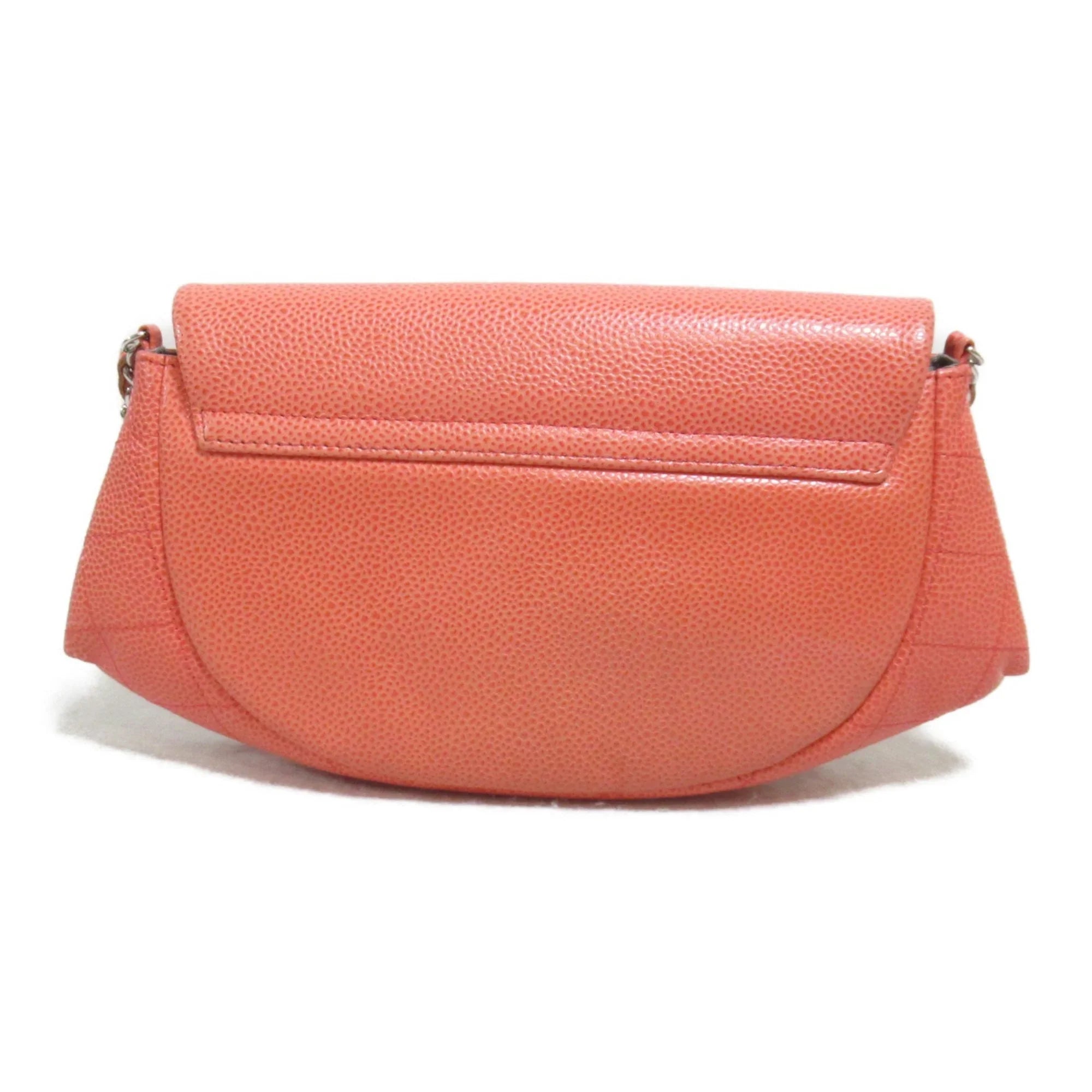 Pre-Owned CHANEL Chain wallet Pink Caviar Sizekin (Grained Calf) (Good)