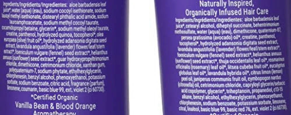 Loma Hair Care Violet Sizehampoo Violet Conditioner Duo, 12 Fl Oz each