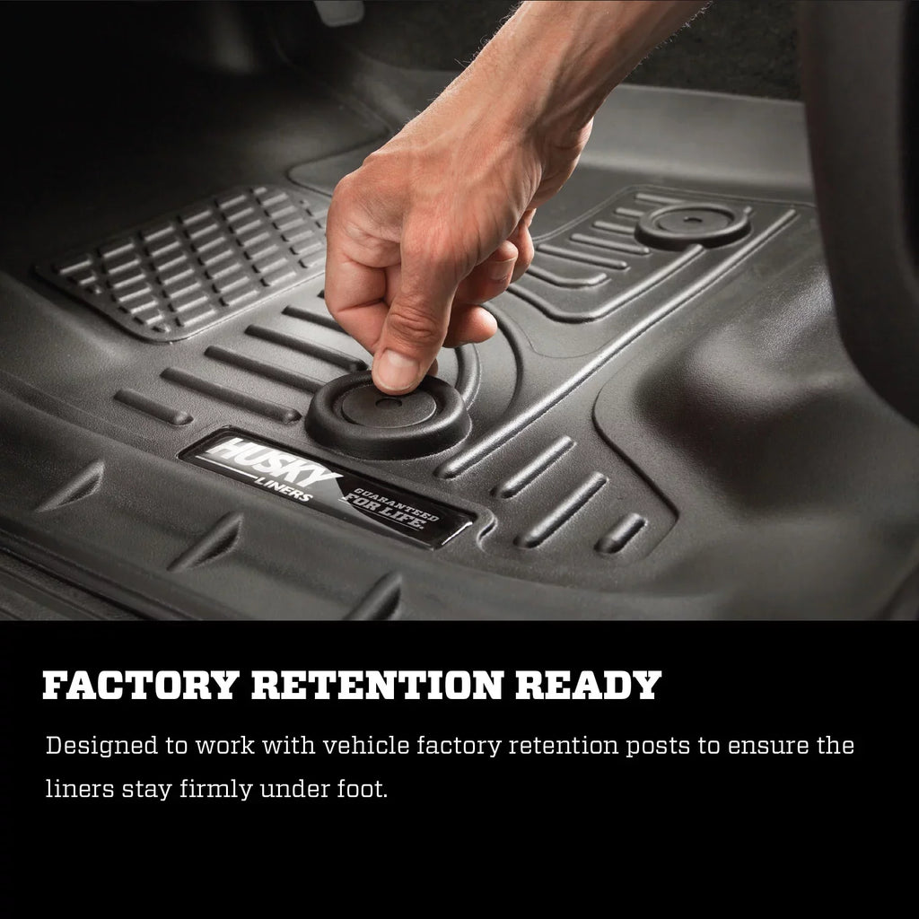 Husky by RealTruck Front Floor Liners Compatible with 10-13 Transit Connect Compatible with select: 2010-2013 Ford Transit Connect