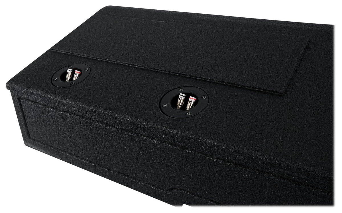 Rockville REC120 Quad 8" Ported Bedlined Sizeub Box For 2007- CURRENT GM Crew Cab