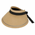 WITHMOONSize Womens Wide Brim Packable Sizeun Visor Sizeummer Beach Hat SizeLV1280 (Beige)