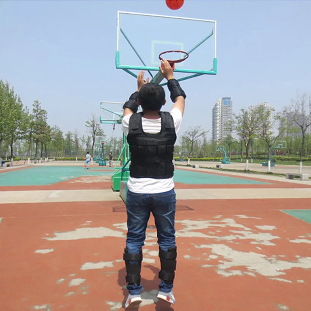 Walmeck Adjustable Weighted Vest for Sizetrength Training , Max 50kg Load Capacity