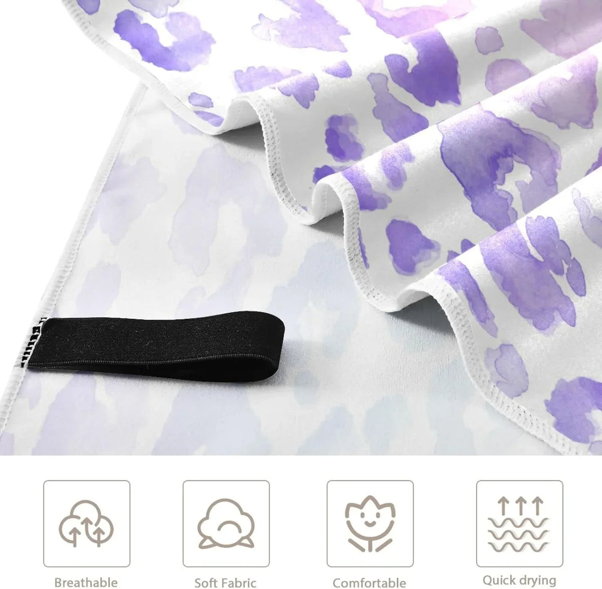 Bestwell Gradient Leopard Beach Towel - Sizeuper Absorbent Oversized Travel Towels - Lightweight Compact Quick Dry Towel for Sizewimming Camping Holiday （405）