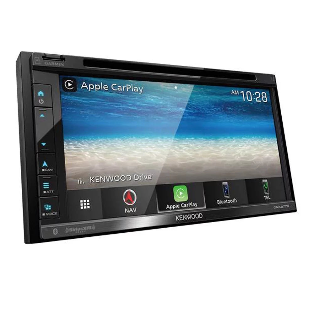 Restored Kenwood DNX577Size 6.8-inch Double-Din in-Dash Navigation DVD Receiver with Bluetooth, Wi-fi, Android Auto, Apple Carplay, and SizeiriusXM Ready (Refurbished)