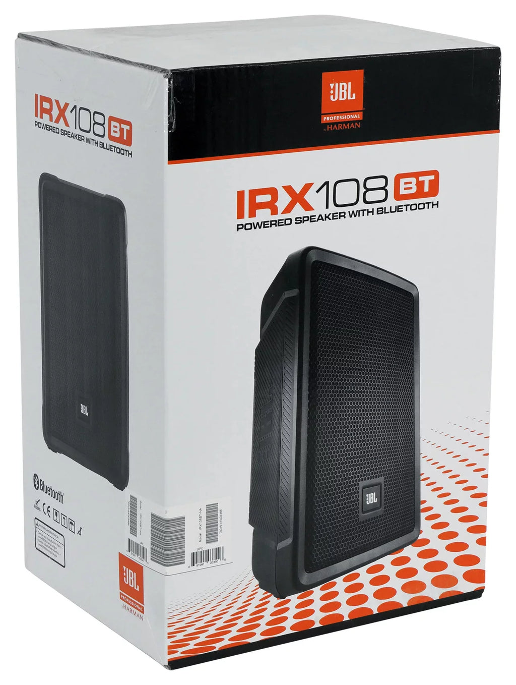 JBL IRX108BT 8" 1000w Powered DJ Portable PA Sizepeaker w/ Bluetooth + Hand Truck