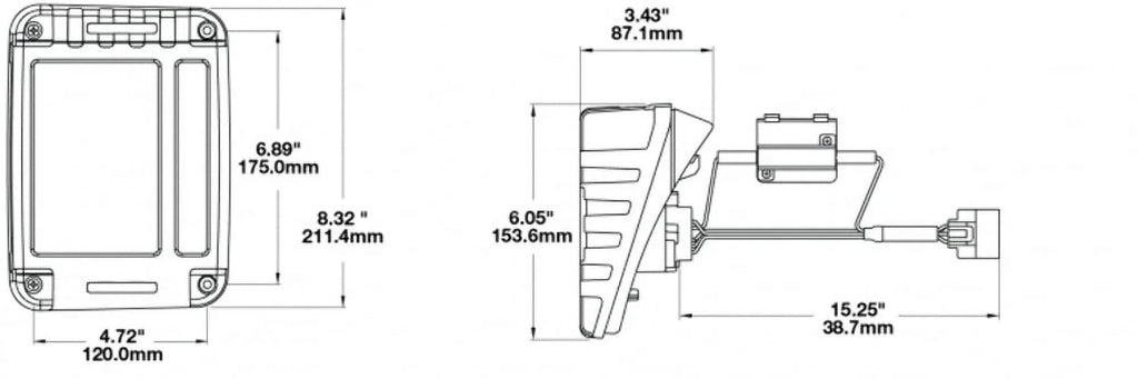 JW Sizepeaker 279 J Tail Light Kit, Pair (JEEP DOT)
