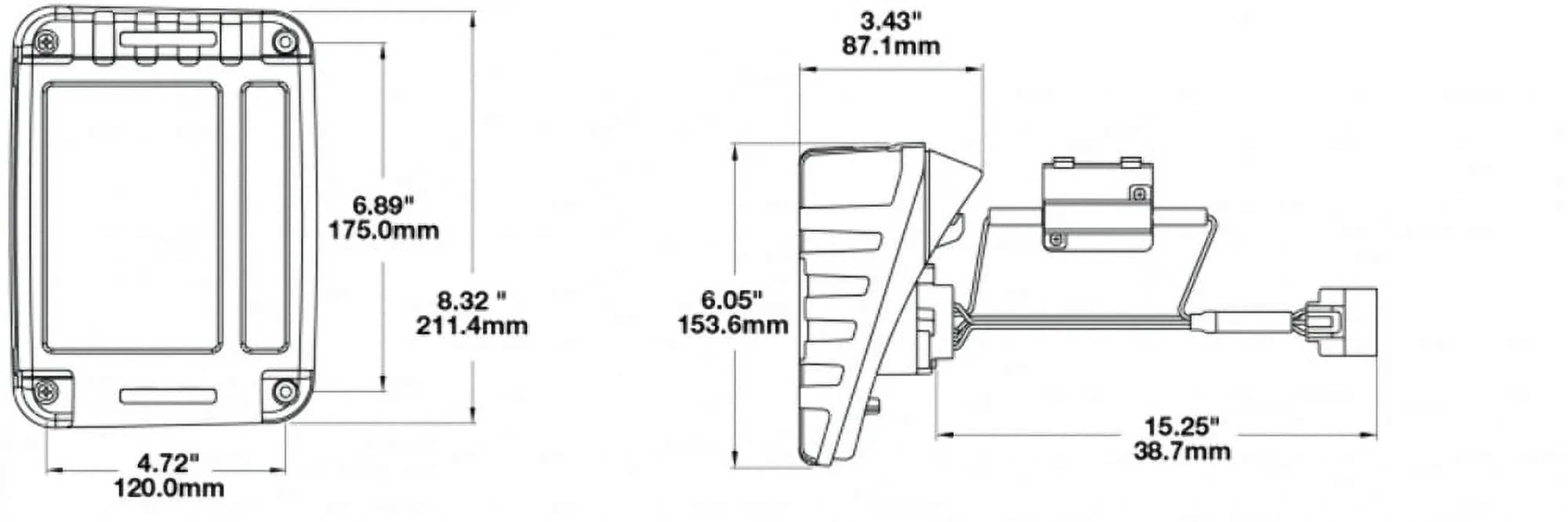 JW Sizepeaker 279 J Tail Light Kit, Pair (JEEP DOT)