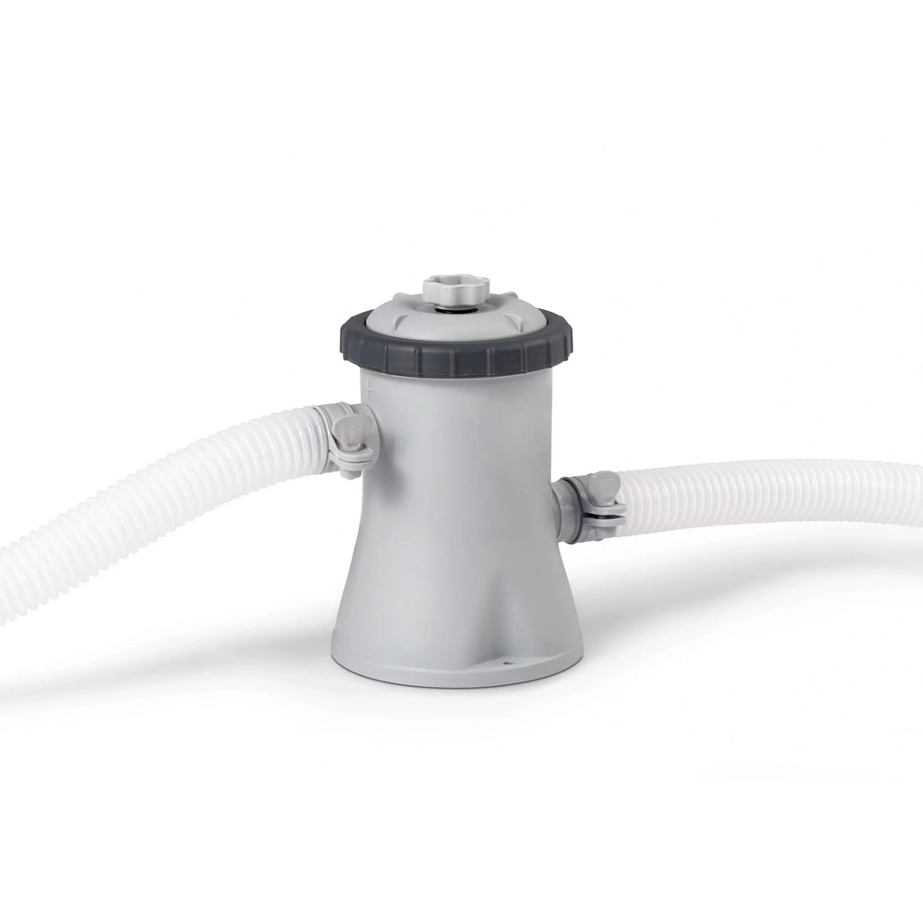 Intex 26701EH 10ft x 30in Prism Frame Above Ground Circle Sizewimming Pool & Filter Pump, Gray