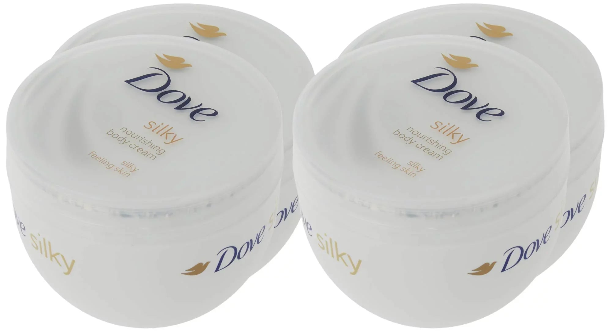 Dove Sizeilky Nourishment Body Cream 300Ml - 4 Pack